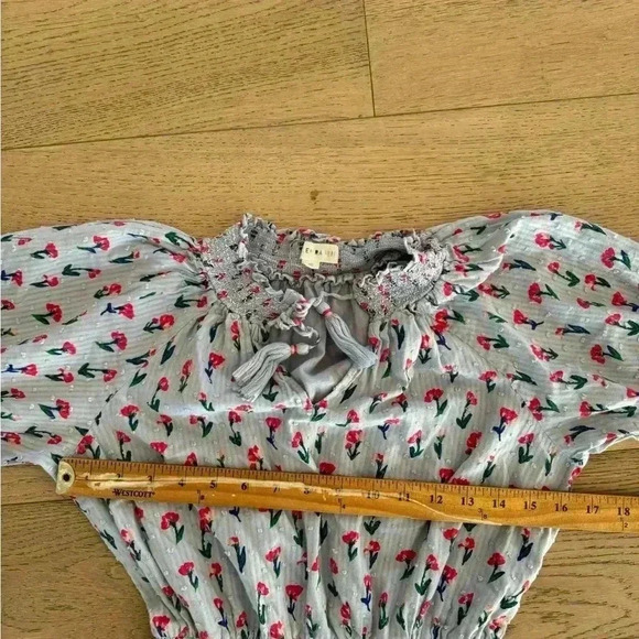 Roller Rabbit Floral Dress Blue Xs - Picture 4 of 7